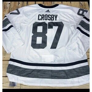 Adidas Parley Pittsburgh Penguins Sidney Crosby Jersey Size 60 White NHL